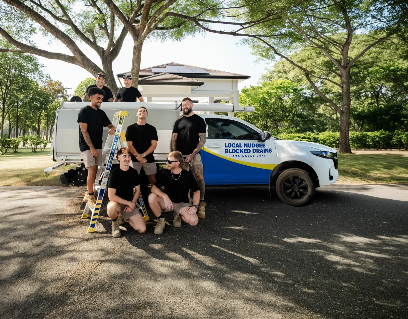 Local Nudgee Blocked Drains team and ute